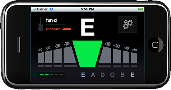 Tun-d | Guitar Tuner iPhone App | A guitar tuner for your iPhone.